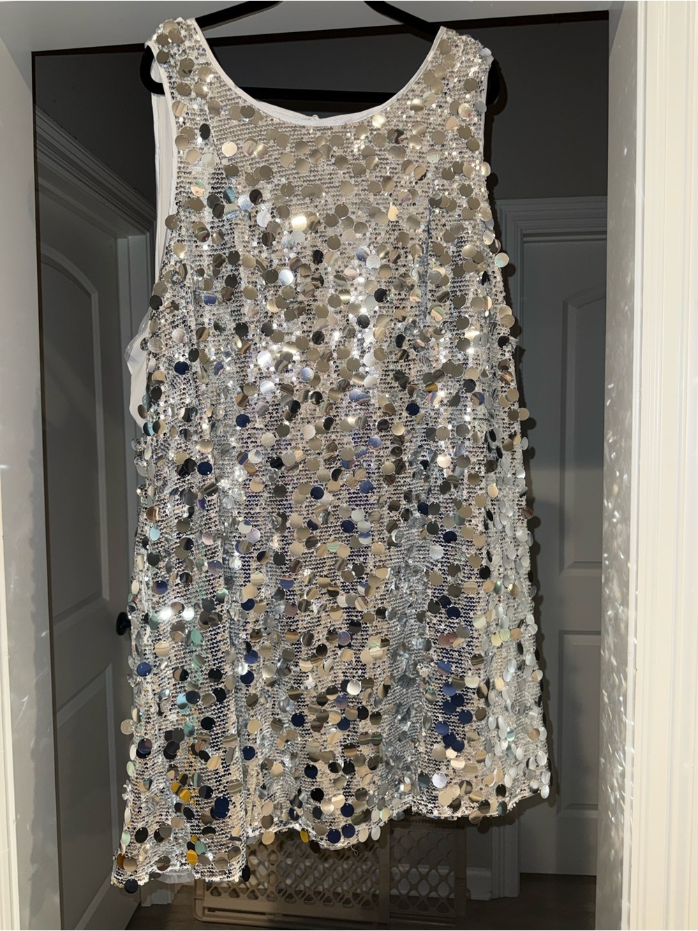 torrid Silver Sequin Tank Dress